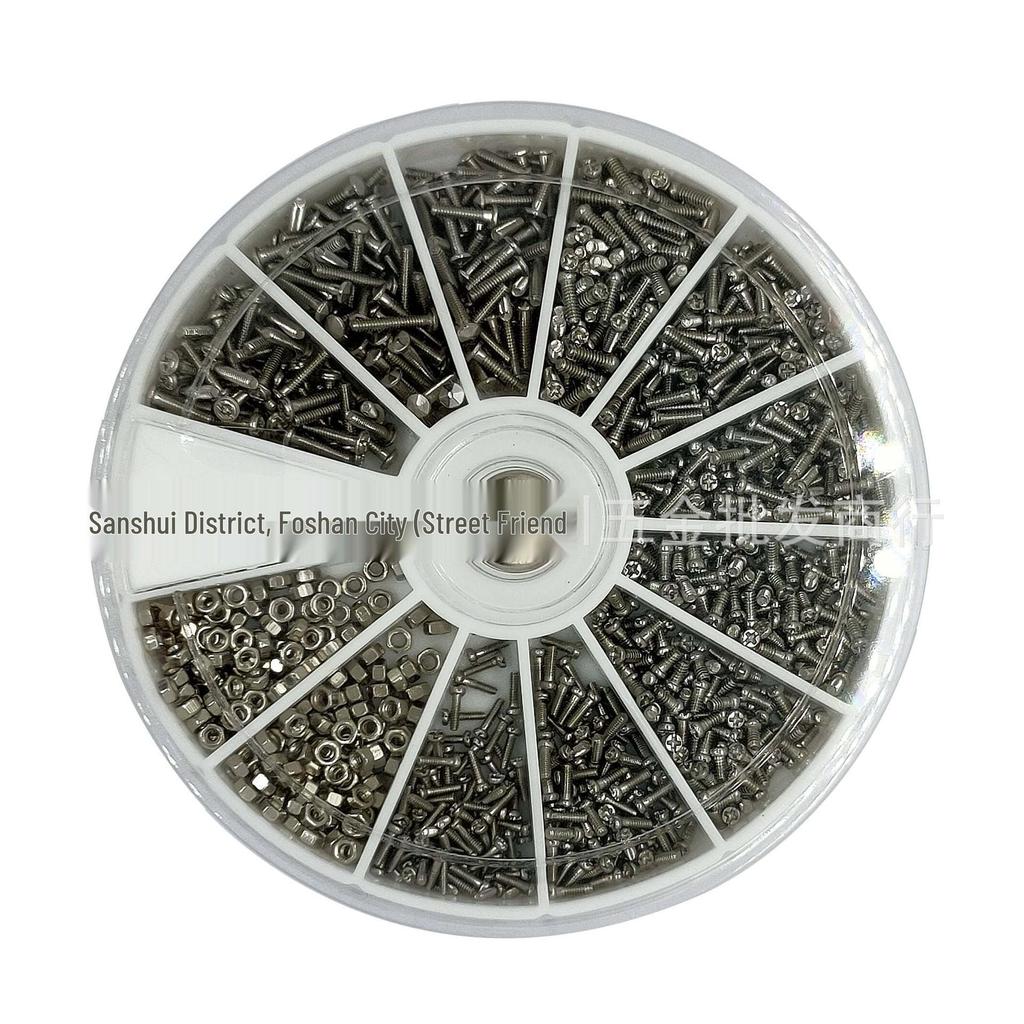 600/1050-Piece Eyeglass and Clock Screw Kit with Nuts and Washers