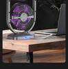 USB Rechargeable Dual-Head Silent Desktop Fan for Home and Office