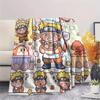 Naruto Print Flannel Blanket, Ultra Soft High Quality All Seasons Warm Throw, Home Decor Cozy Blanket, Perfect Christmas Gift