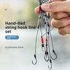 5pcs Durable Aluminum Alloy Anti-Tangle Fishing Hook Set Sea Rod Hooks  Sea Fishing