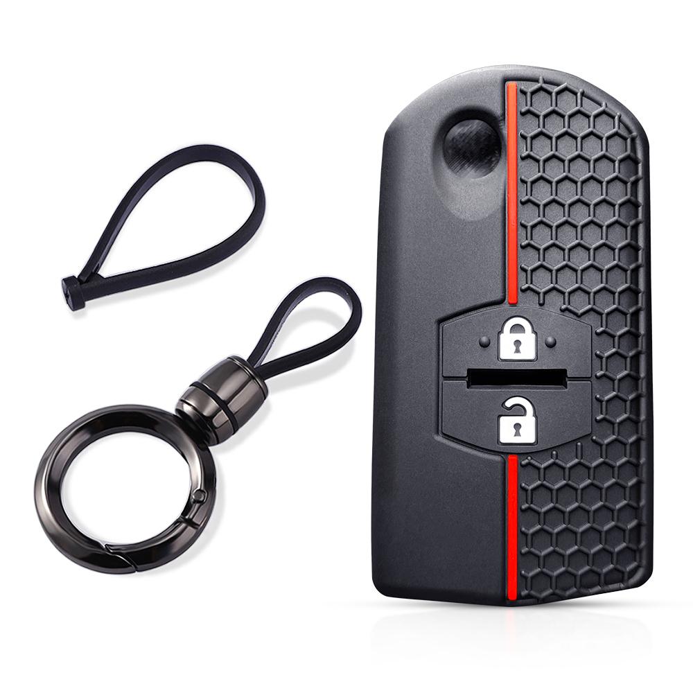 Key Cover For Mazda 2 3 6 Cx-7 Cx-5 Cx9 Demio MX5 Sport BK Car Accessories Key Case Keychain Protective Cover Shell Holder