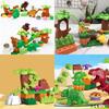 40 Stück Dino Paradies Bausteine Set Leicht Und Langlebig Für Sicheres Spielen