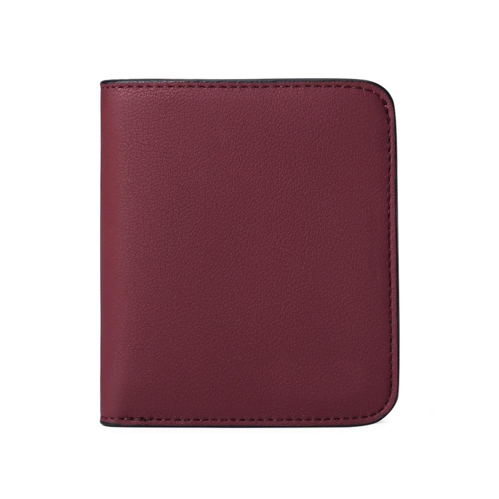Short Clutch Printed Card Bag PU PU Leather Card Holder Fashion Design Women's Short Wallet  Men