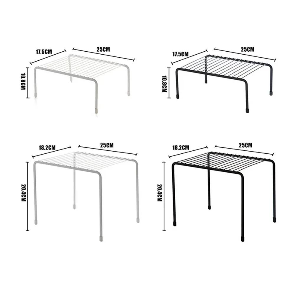 Kitchen Cabinet Organizer Shelf Iron Storage Rack Holder Bathroom Cabinet Organizer Food Pantry Organization and Storage Shelves