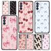 Cute Pink Heart Bow Phone Case For Oppo Reno13 Reno12 Reno11 F Reno10 Pro A54 5G Find X5 A53 A52 A9 A17 A57 4G A79 A80 A98 Cover