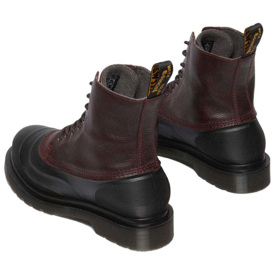 Dr. Martens 1460 Leder Mode Kurze Stiefel Unisex Stiefel Rot Schwarz 32119601