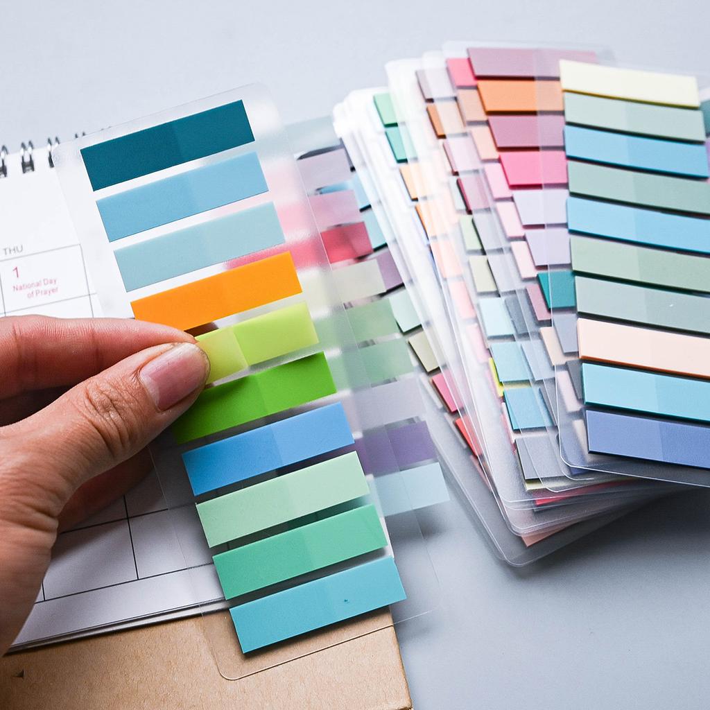 200-4200Pcs Transparent Colorful Index Creative Memo Pads Office School Stationery Self-Adhesive Stickers Sticky Note Pads