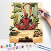 Disney Oil Painting Kit Canvas Zen Deadpool DIY Home Decor Gift