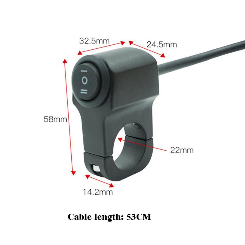 New Motorcycle Universal Modification Accessories with Aluminum Alloy Switch High and Low Beam Turn Signal Handle Switch