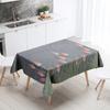 Forest Scenery Tablecloth Home Decor Stain Resistant Waterproof Table Decoration Rectangular Kitchen Fireplace Countertop