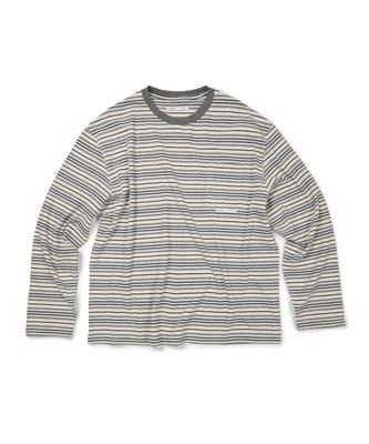 ETCE (Base) Stripe Pocket Long Sleeve (Oatmeal)