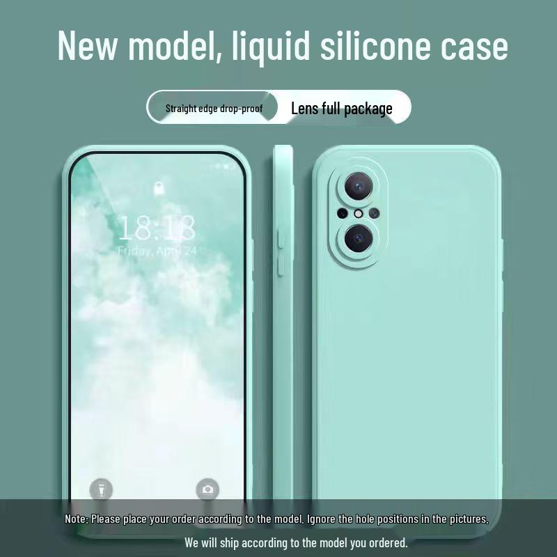 Huawei Nova 10 Youth Edition Liquid Rubik's Cube Phone Case: Solid Color, Full Coverage, Drop Protection, Soft Edge.