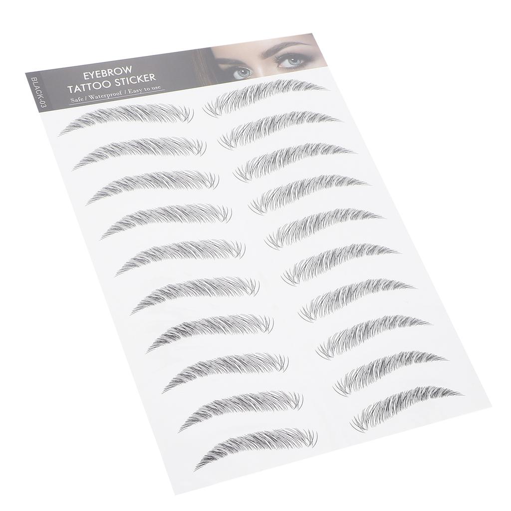 Long Lasting Eyebrow Transfers Sticker Household Portable Women Eyebrow Tattoo Sticker