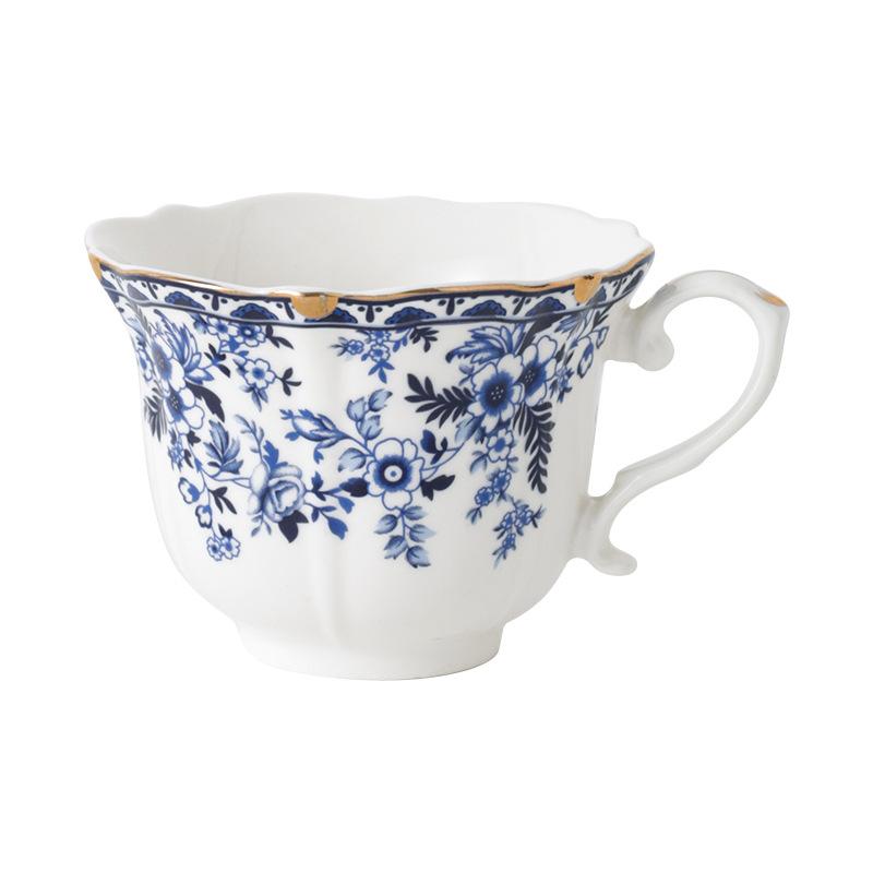 Going Abroad, Yingkou Blue And White Porcelain Coffee Cup And Saucer Set, Ceramic Retro Feeling Light Luxury Afternoon Tea Cup