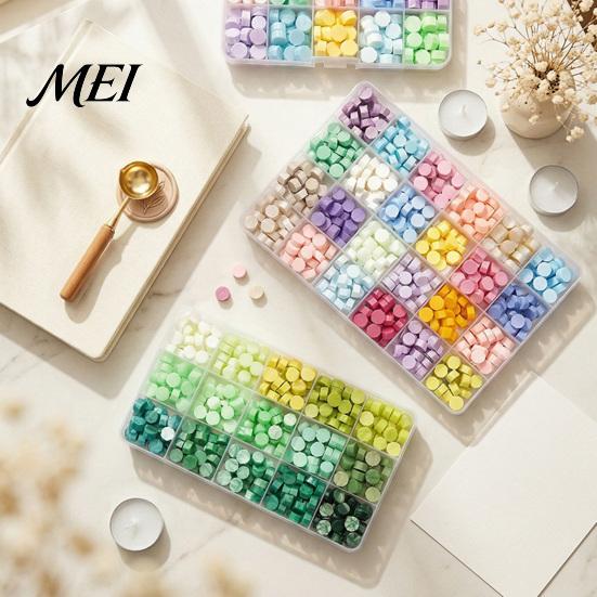 Wax Melting Spoon Seal Kit, with Beads And Candles Set, Artistic Set Stamp for DIY Crafting Wedding Invitations Tool