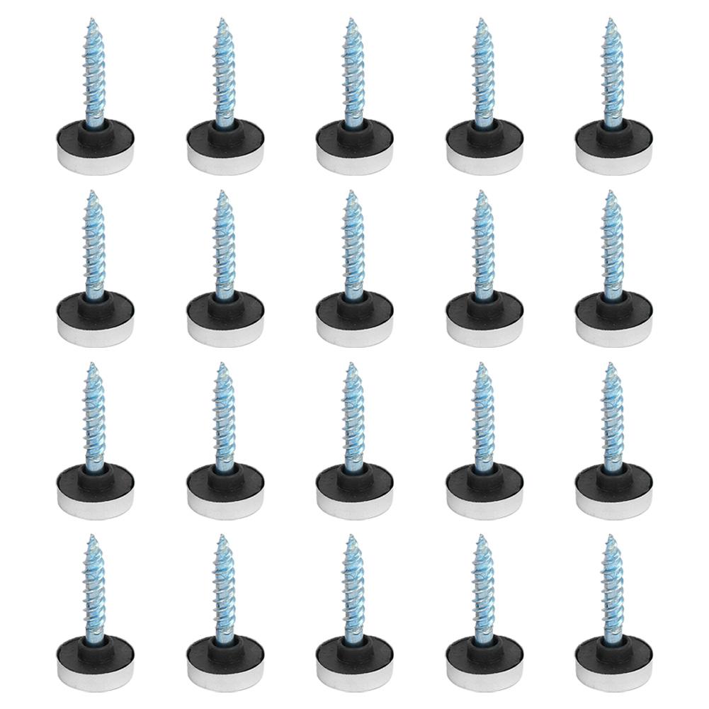 20 Set of Mirror Screws 16mm Chrome Screw Less Prone To Deformation and Breakage Suitable for a Wide Range of Furniture