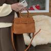 New Autumn and Winter Retro Frosted Suede Versatile One-shoulder Cross-span Bag Commuting Versatile Portable Ladies Bag Trend