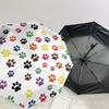 1pc Paw Prints Pet Lover Automatic Folding Umbrella, Heavy Duty 8 Rib Iron Frame,  Suitable for Travel, Daily Use, Birthday, Decor Gift m0104009