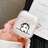 Earphone Case for AirPods 4 Pro3 Transparent Dog Puppy Cases for AirPods Pro2 3 4 1/2 Soft Silicone Protective Cover Box Cover