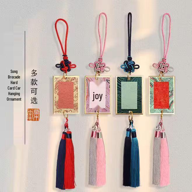 Double-sided Chinese Style Xuan Paper Pendant Bookmark - Handwritten Calligraphy & Cultural Gift