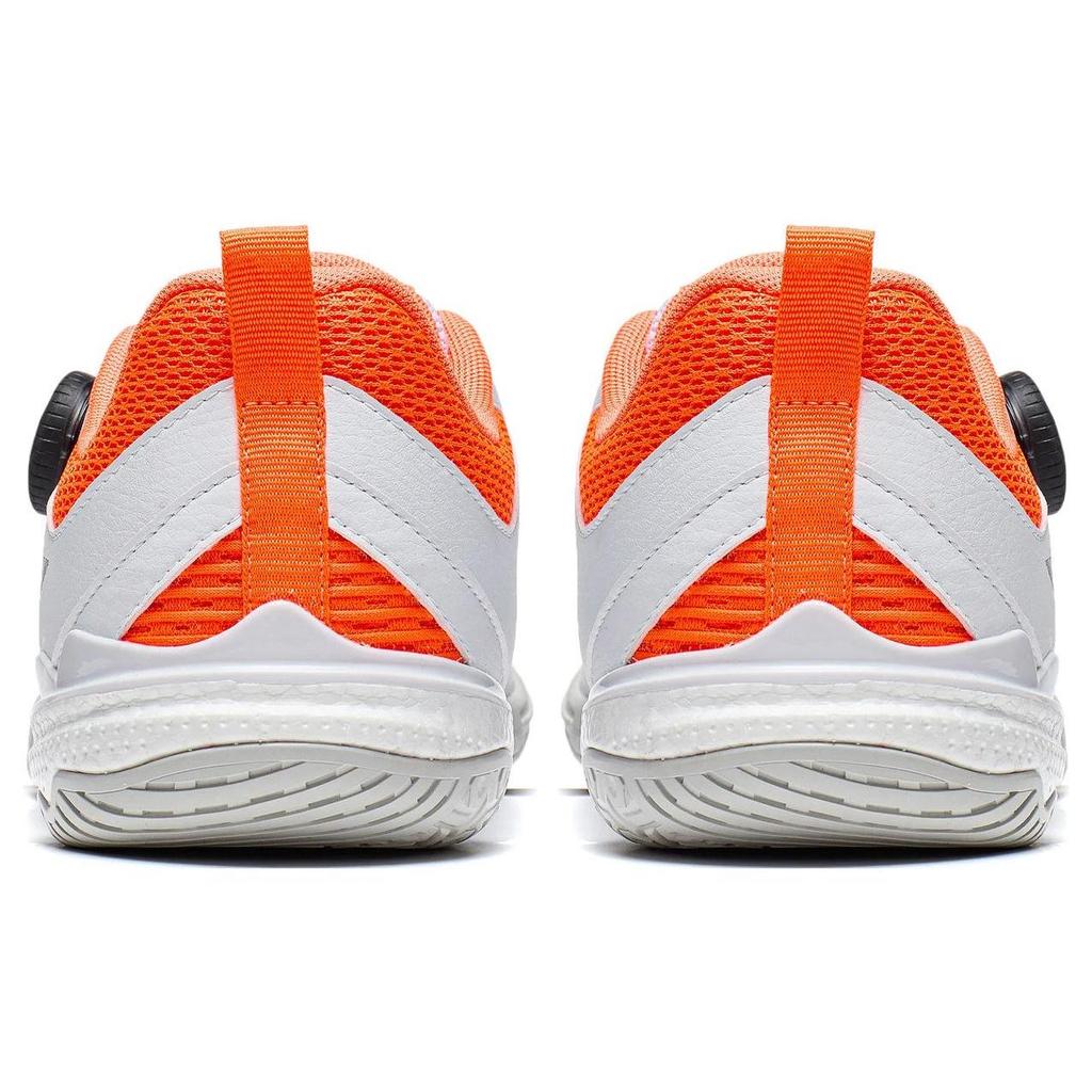 Li Ning Mage Pe Comfortable Cushioning Low Top Table Tennis Shoes Unisex White Orange APPU017-1