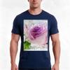 Bubbly Rose Tshirt Summer Casual Cotton Tee Oversized Streetwear Tops Vintage Graphic Print Loose Fit Short Sleeve