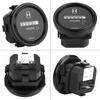 DC 8‑80V Round Mechanical Hour Meter Gauge Timer Hourmeter for Car Truck Boat Engine