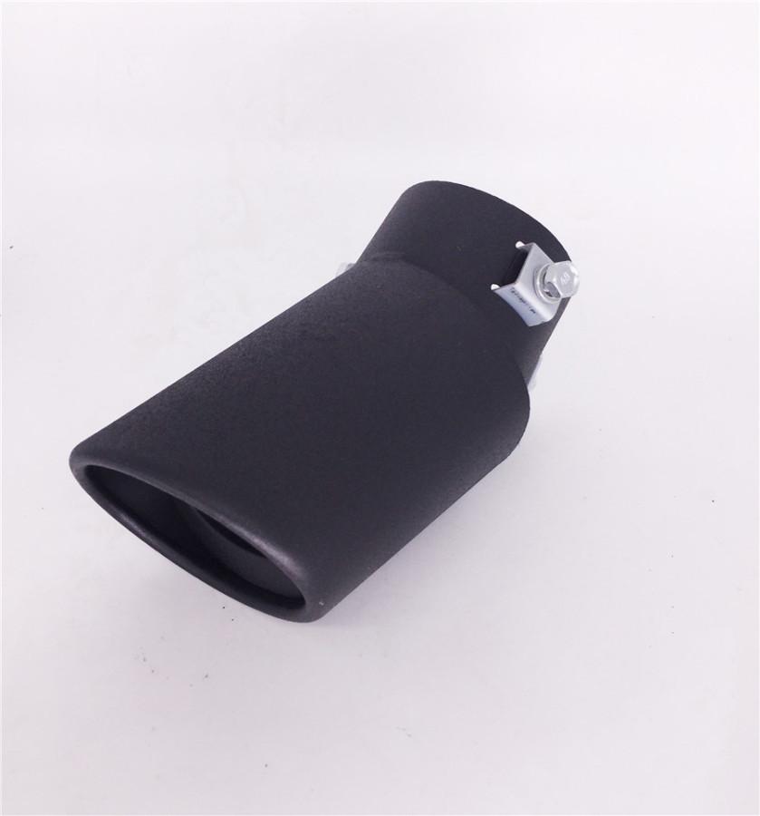 Negru 62MM Oțel Inoxidabil Automobile Mașină Țeavă de Eșapament Vârf țeavă Coadă Acoperire Toba de Eșapament Styling Auto