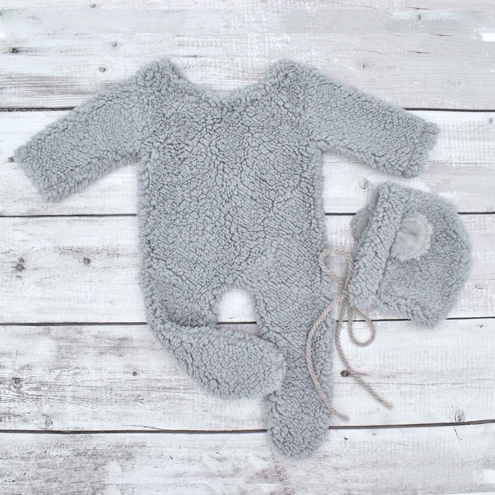 Bear Design Newborn Photoshoot Outfit Newborn Bear Bonnet and Pajama Set  Newborn Photoshoot