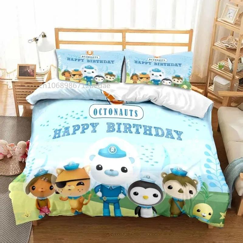 Comforter The Octonauts Cartoon All Season Twin Bedding Set 3 Piece Comforter Set Bed Double King Comforter