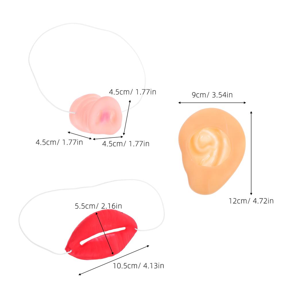 Halloween Pig Costume Set Fake Nose Ears Kids Adult Universal Size Lightweight Durable Party Prop Cosplay Accessory Soft Snout