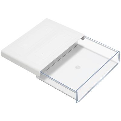 Storage Adhesive A4 Table Storage Storage Hidden No Drilling Strong for Office Small Remote Easy White Y-Step Under-Desk Drawer, Type, Compatible,