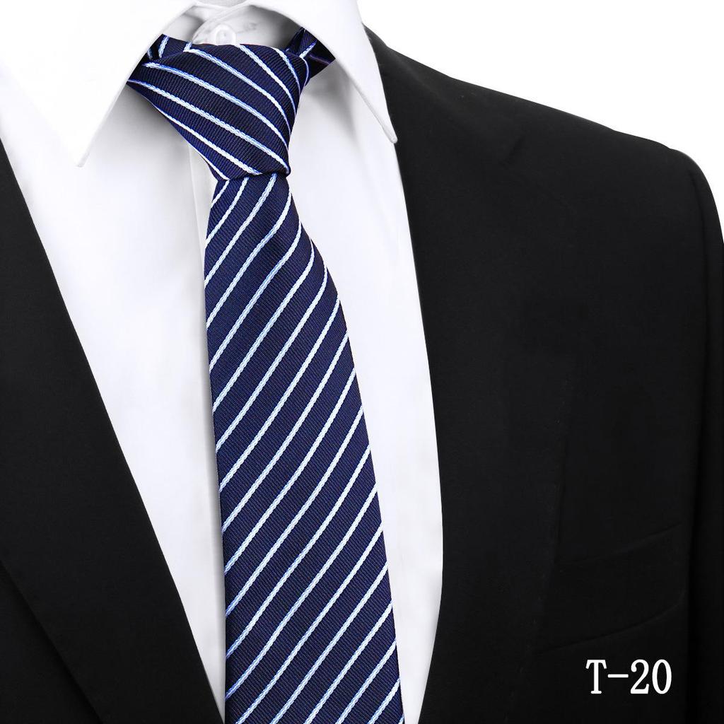 Handmade Paisley Stripe Jacquard Polyester Tie, 7.5cm