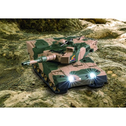 Jozen Dirt Max 1/28 Scale Radio Controlled Model of the Japan Ground Self-Defense Force Type 90 Tank JRVK119-GR, Green