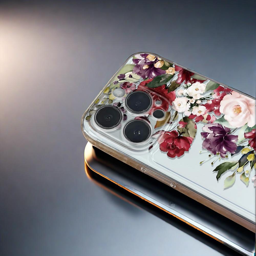 A Hundred Flowers Bloom Phone Case For iPhone 17 16 15 14 Pro 13 12 11 Max Plus 7 8 Plus 2020 Shockproof Soft Silicone Cover