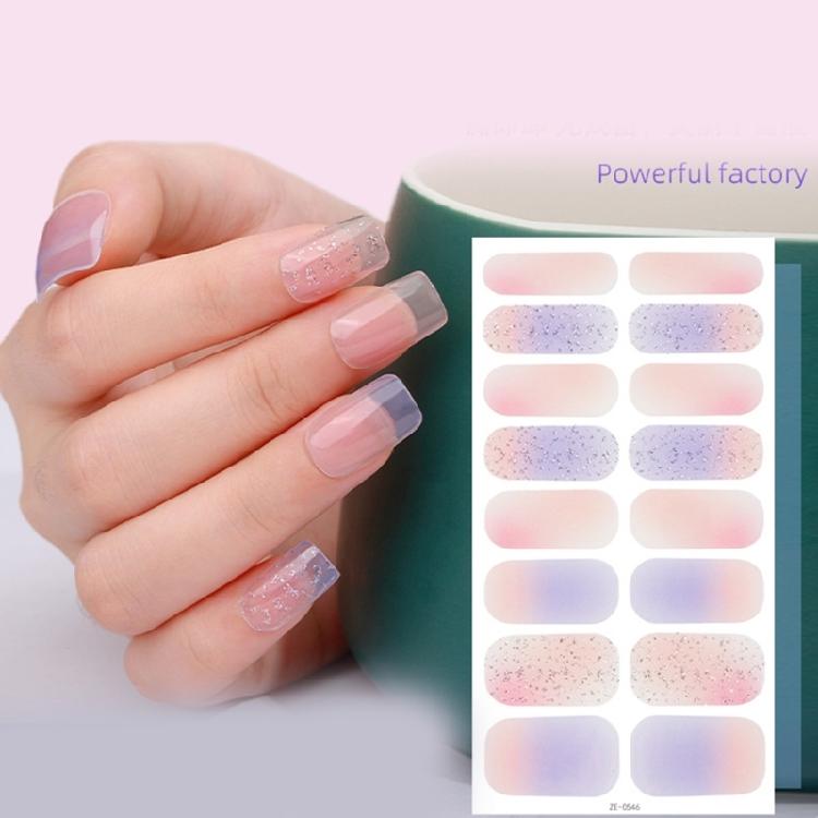 Self-Adhesive Nail Art Sticker DIY Nail Polish Stickers Waterproof Nail Wraps