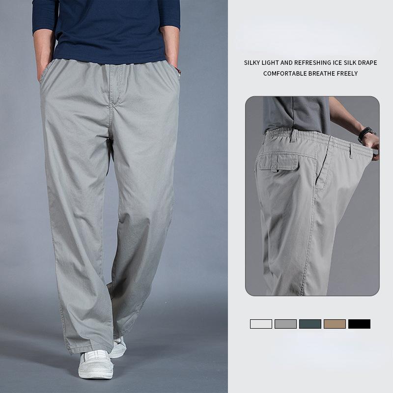 Men Solid Color Stylish Drawstring Design Men Trouser Overalls for Sports Cargo Pants Pocket