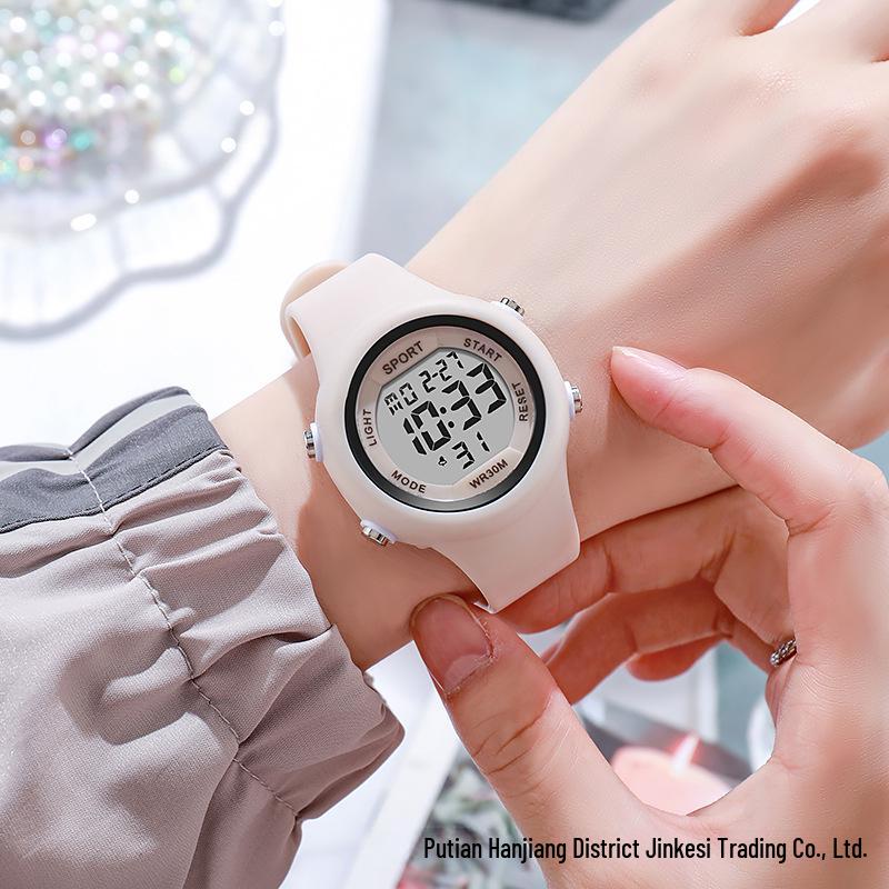 Forest Style Electronic Sports Watch for Students: Couple Alerts, Alarm & Timer.