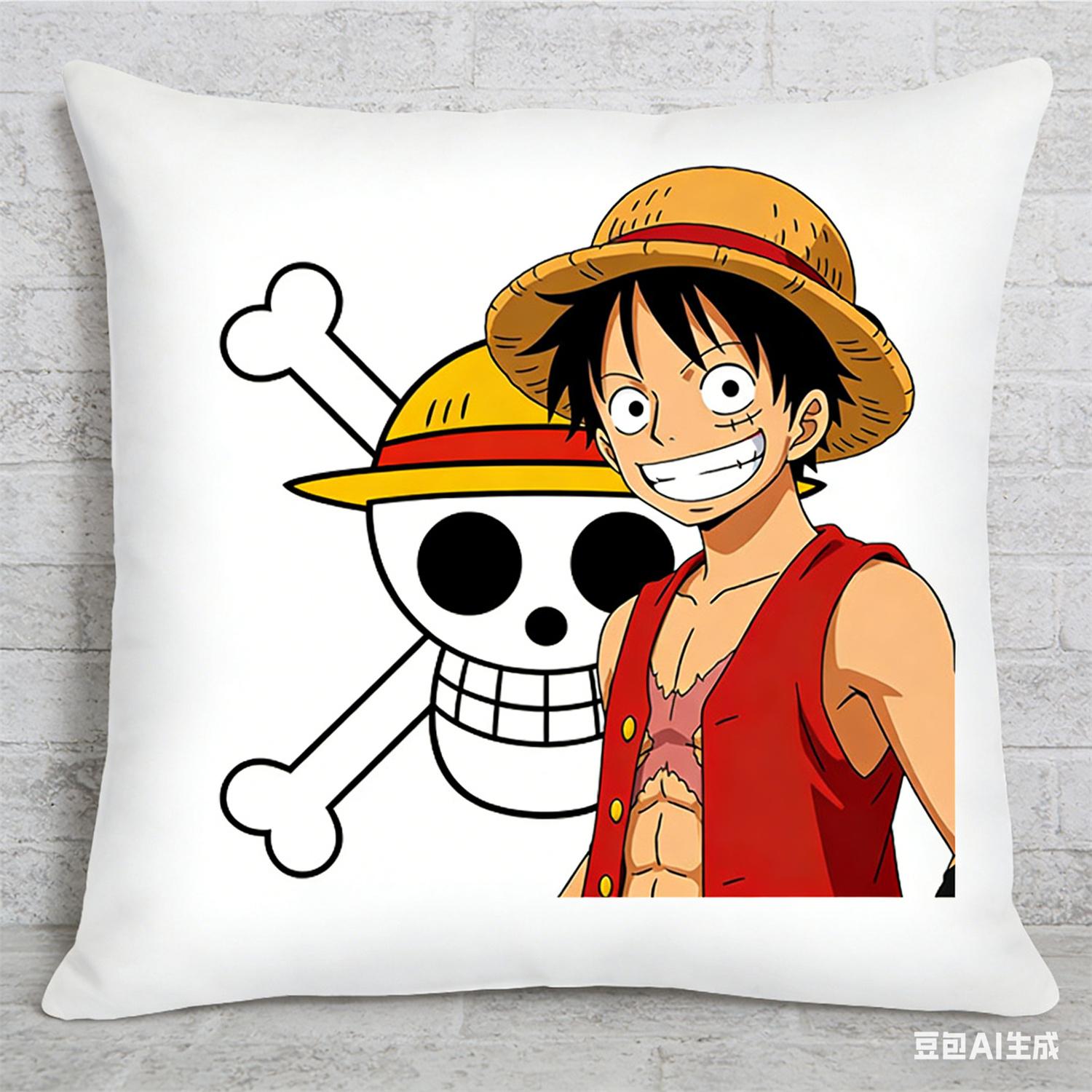 

Наволочка с принтом персонажа из аниме One Piece, любимого фанатами. Декоративная наволочка для спальни, гостиной и энтузиастов аниме 45X45cm