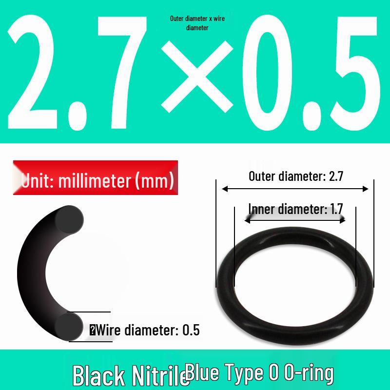 Durable Nitrile Rubber O-Ring, Wire Diameters 0.4-0.8mm, Waterproof & Wear-resistant Sealing Ring
