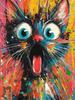 Abstract Funny Animals 5D DIY Full Round Diamond Painting Home Living Room Bedroom Aesthetic Bar Decoration Gift