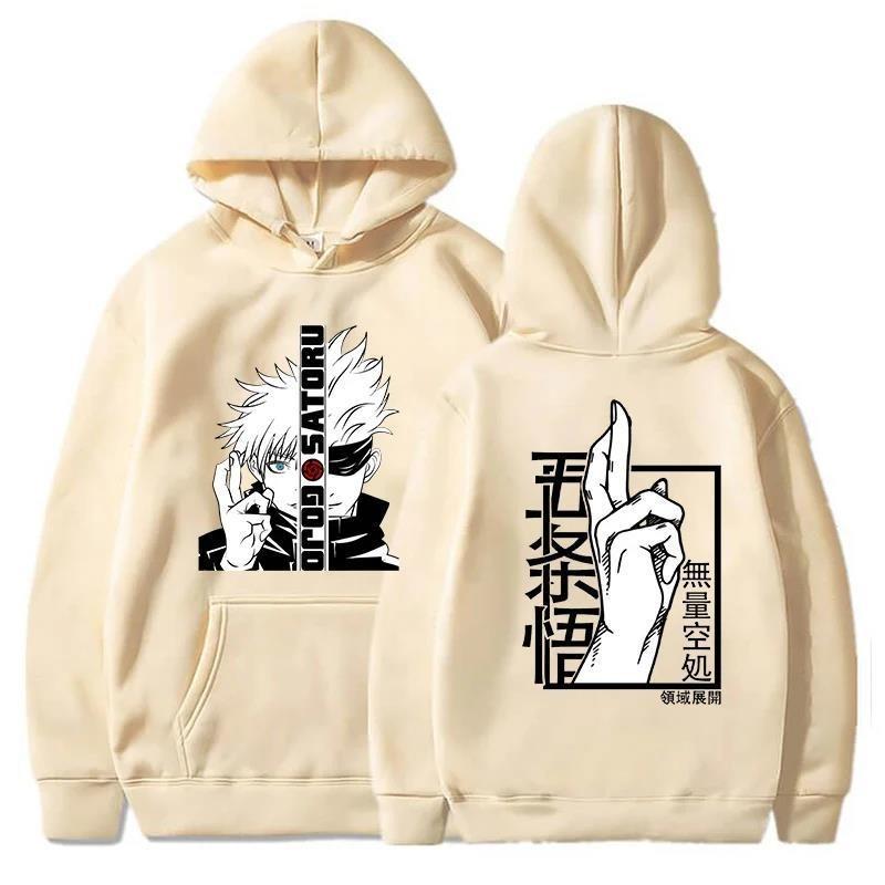New Anime Sweatshirt Cool Gojo Satoru Graphic Printing Hoodi Men's Fashion Printed Hoodie Casual Top Hoodie Men Hoodie Clothing