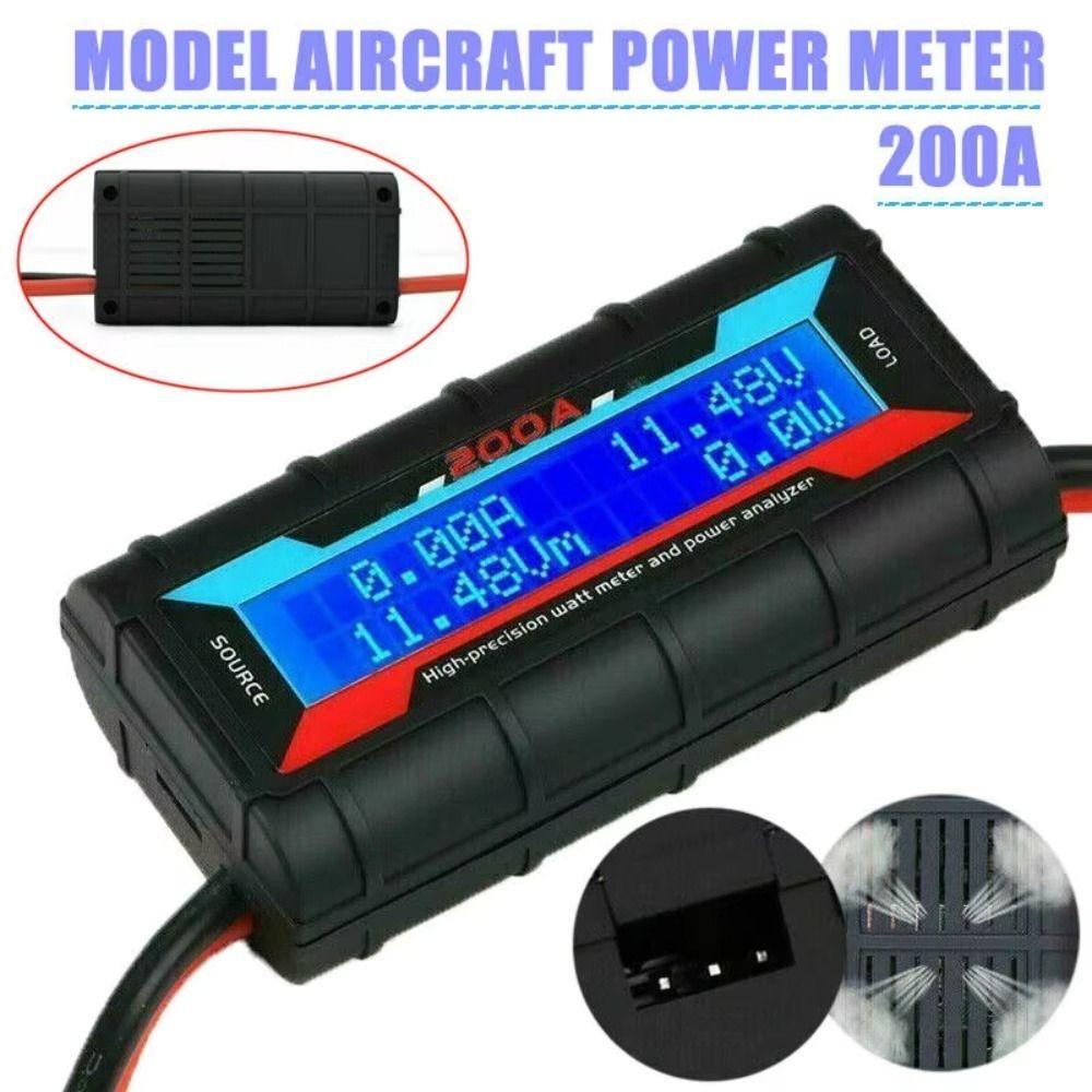 

200A Solar Power Analyser Digital Detector High-precision Power Analyzer Ammeter чорний