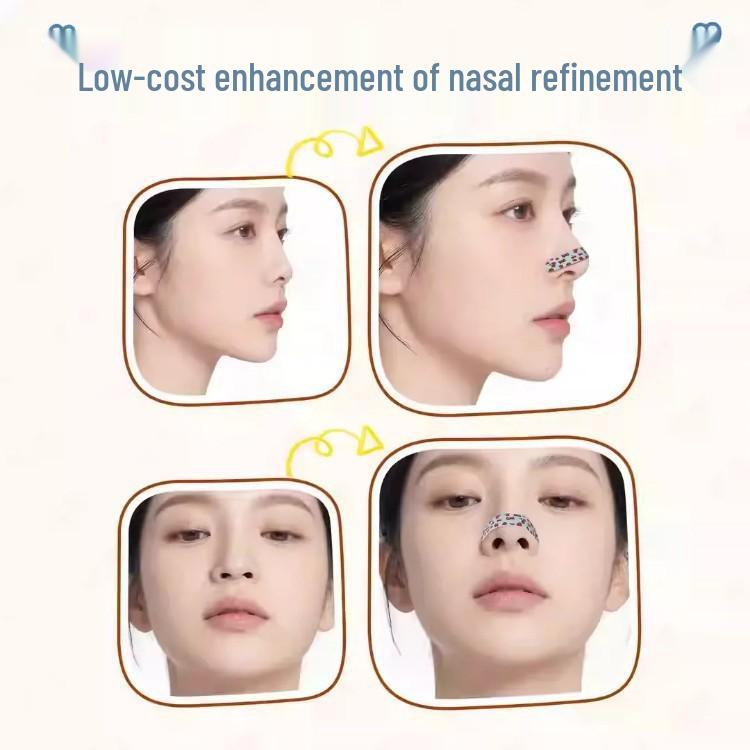 Adjustable Seamless Curled Nose Patch for Natural Shaping