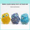 Natural Crystal Owl Car Ornament For Office Desk Decor Gift For Kids