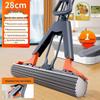 2025 New Foldable Cotton Mop: Hands-Free, Lazy Water Squeeze, Absorbent for Living Room Floors