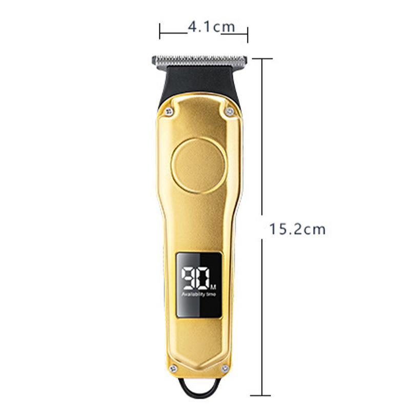 SHINE Cross-Border Electric Hair Clippers with Digital Display – White, Light, Shaver & Balding Clipper