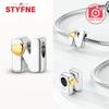 Silver 925 26 Alphabet Letters Charm Heart Love Bead for Charms Bracelets for Women DIY Fine Jewelry Gifts