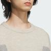 Adidas FW24 FUSTL Series P Crew 2 Simple Casual Versatile Knit Sweater Men sweater Light-Sesame Earth-Gray JW6684