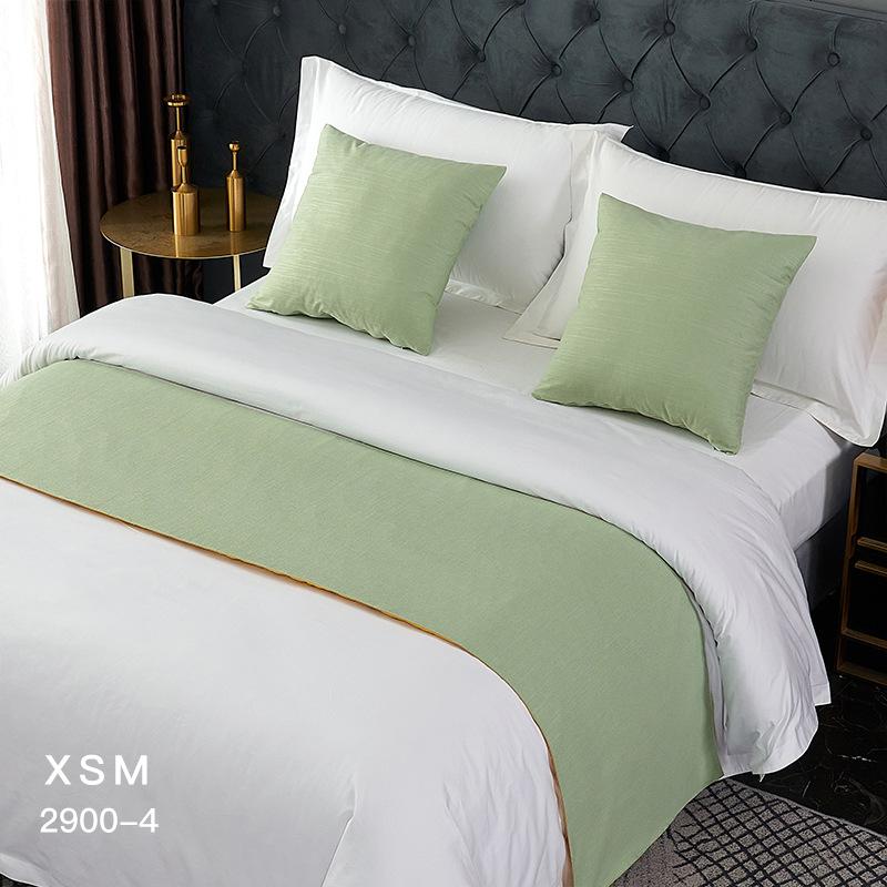 Alergări de pat nordic de culoare solidă, simplitate, bumbac, lenjerie de rulare, aleargă pentru cameră de nuntă, husă pentru steagul de pat, decorare pentru hotel, prosop coadă de pat